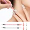 Rhinestone Picker Tool 2 Acrylic Handle Rhinestones Applicator Dual-Ended DIY Nail Art Tool with 4 Extra Wax Tips and 1 Tweezer